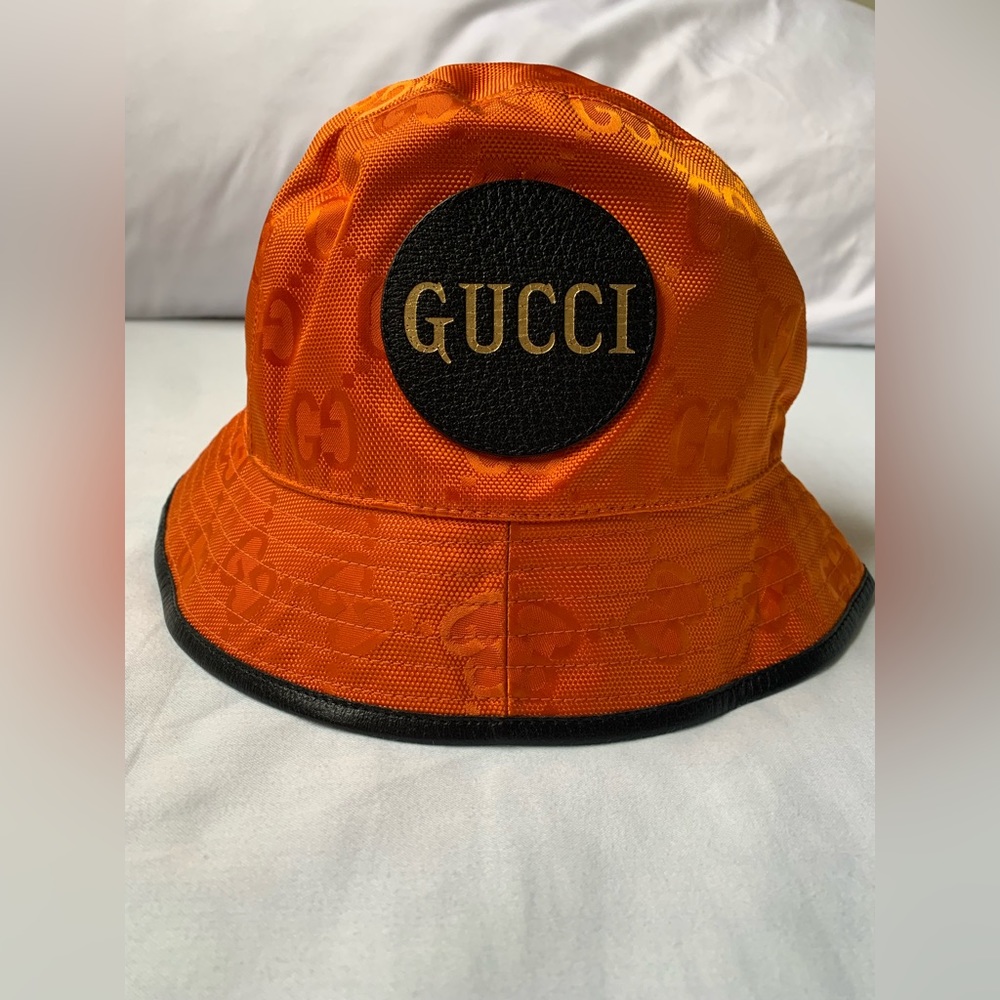 Gucci Orange 'Off The Grid' Bucket Hat